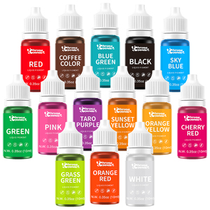 Nhà Máy Bán Buôn Ăn Được Mực Thực Phẩm Sắc Tố Màu Thực Phẩm Chất Lỏng 10Ml Tùy Chỉnh Màu Cho Baking Cookie Biscults DIY - Product Image 3