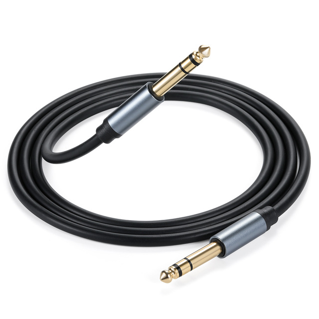 1/4 Inch TRS Instrument Cable ,Straight 6.35mm Male Jack Stereo Audio Interconnect Cord,6.35 mm Balanced Line