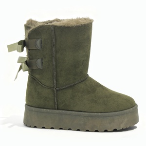 Женские зимние ботинки YL-1265 на платформе из искусственного меха, с противоскользящей подошвой, теплые, OEM и ODM на заказ - Product Image 2