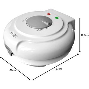 Adler AD3038 Piastra per Waffle da 1500W per Gelato, Cialde e Coni, Diametro Piastra 18cm - Product Image 5