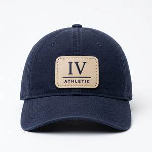 Gorra de Béisbol al por Mayor con Parche de Cuero, de Alta Calidad, Estructurada, de 6 Paneles, Perfil Medio, Visera Curva Alta, para Hombres y Mujeres - Product Image 1