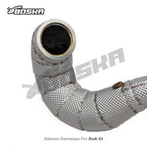 Collecteur d'échappement Boska sur mesure pour VW <span class=keywords><strong>Golf</strong></span> MK7 7R/<span class=keywords><strong>7</strong></span>.5R 2.0T 2014-2020 avec bouclier thermique, en stock, livraison rapide - Product Image 4