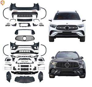 Pour Benz <span class=keywords><strong>GLC</strong></span> classe X254 <span class=keywords><strong>AMG</strong></span> ligne Bodykit Benz <span class=keywords><strong>GLC</strong></span> GLC260 GLC300 dynamique pare-chocs avant diffuseur arrière peint voiture pare-chocs mise <span class=keywords><strong>à</strong></span> niveau - Product Image 1