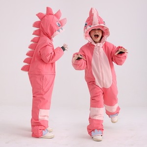 <span class=keywords><strong>Combinaison</strong></span> <span class=keywords><strong>de</strong></span> <span class=keywords><strong>ski</strong></span> à capuche pour enfants, garçons et filles, bébé, coupe-vent, chaude, motif <span class=keywords><strong>de</strong></span> dinosaure <span class=keywords><strong>de</strong></span> dessin animé pour hommes et femmes - Product Image 4