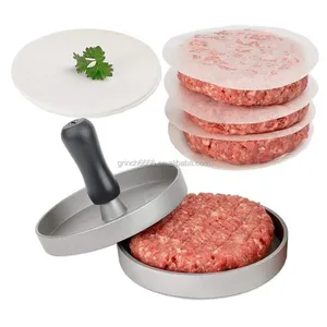 Presse à Hamburger en aluminium, pressoir à Hamburger, antiadhésif, robuste, moule parfait, pour Grill, 1 pièce