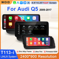 Pantalla Multimedia Táctil STWEI de 12.8'' y 2400*900 para Audi Q5 2009-2017 con CarPlay Inalámbrico, Android Auto, Airplay y Miracast