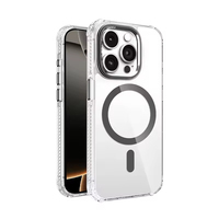 Étui de téléphone magnétique de luxe pour iPhone 17 16 Pro Max, compatible avec la recharge sans fil, finition mate, antichoc, coques de téléphone portable Plus Mini