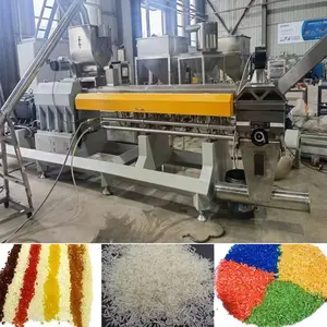 Big Capacity Instant Artificial Rice Twin Screw Extruder Making Machine