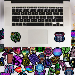 50 autocollants de dessins animés à succès, imperméables, décoratifs, pour skateboard, bagages, ordinateur portable, <span class=keywords><strong>Rugrats</strong></span> Go Wild - Product Image 2