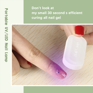 Snrqi F2 UV LED 6W 365 + 405nm Nail Đèn Kép Chữa 2 Hạt Mini Trắng Tái Chế Nhựa Biểu Tượng Tùy Chỉnh Salon Nhanh Chóng Máy Sấy - Product Image 4