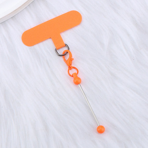 Catena per cellulare fai da te con perline e chiusura a moschettone, clip universale per custodia del telefono con pad trasparente anti-smarrimento - Product Image 6