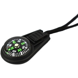 Mini brújula con cordón, tirador de cremallera, equipo de pesca, accesorio de supervivencia al aire libre, puntero luminoso, material plástico - Product Image 4