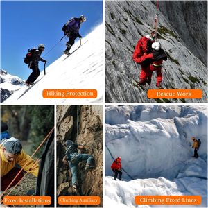Corde d'escalade statique <span class=keywords><strong>en</strong></span> nylon de 10,5 mm, 10 m-70 m (32 pi-230 pi), équipement d'escalade sur roche/glace, d'évacuation, de sauvetage et de parachutisme <span class=keywords><strong>en</strong></span> extérieur - Product Image 5
