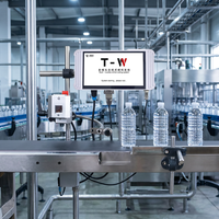Imprimante de ligne de production TIJ à jet d'encre thermique multi-buses pour codage haute vitesse 60 m/min (date d'expiration/lot) sur bouteilles et sacs souples