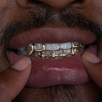Grillz dentaires personnalisés style Hip Hop, en Argent 925, Or 10K 14K 18K, avec lettres découpées en forme de soleil et design ouvert, pour femmes et hommes