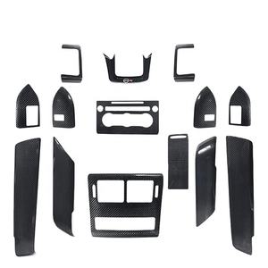 14PCS Kits d'intérieur en carbone sec véritable Add On Style Fit pour <span class=keywords><strong>Land</strong></span> <span class=keywords><strong>Rover</strong></span> Sport 2014-2017 - Product Image 1