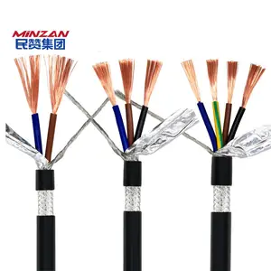 Multicore 2/3/4/5/6/7/8 çekirdek 0.3mm 0.5mm 0.75mm 1mm 1.5mm 2.5mm 4mm 6mm RVVP ekranlı kablo kablosu kalkan kontrol kablosu