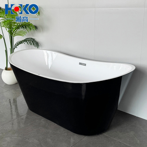 <span class=keywords><strong>Vasca</strong></span> <span class=keywords><strong>da</strong></span> <span class=keywords><strong>Bagno</strong></span> Freestanding in Acrilico HOKO con Getti d'Aria e Luci LED Cangianti, <span class=keywords><strong>Vasca</strong></span> per Immersione per Adulti - Product Image 3