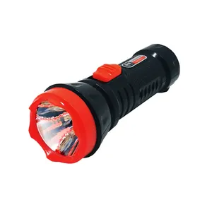 Best selling LED rechargeable flashlight with built-in lead-acid battery plastic flashlight led torch
