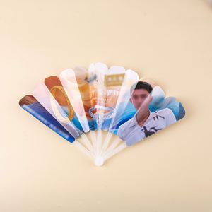 Éventails pliables personnalisés imprimés en plastique pour la promotion - Product Image 5
