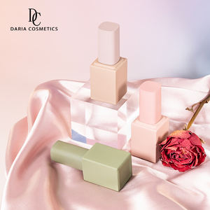 13Ml โลโก้ที่กําหนดเองขวดเจลโปแลนด์ยางนุ่มสีเขียวสีชมพูสแควร์เล็บเปล่าขวดเจลเล็บภาชนะแก้ว - Product Image 3