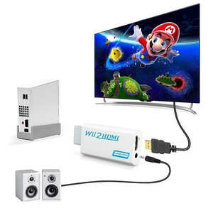 Convertidor de <span class=keywords><strong>Wii</strong></span> a <span class=keywords><strong>HDMI</strong></span>, Compatible con Full HD 720P 1080P, Audio de 3.5mm, <span class=keywords><strong>Adaptador</strong></span> Wii2HDMI <span class=keywords><strong>para</strong></span> HDTV y Auriculares - Product Image 6