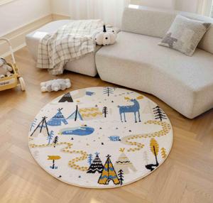 Custom Cute Design Indoor Polyester Tufted Nonslip Small Round Area <strong>Rugs</strong> Thick Plush Extra Soft <strong>Shaggy</strong> <strong>Carpet</strong> for Living Room