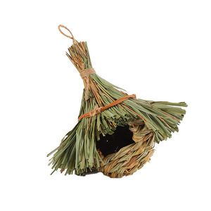 Nichoir en paille artisanal de forme triangulaire moyenne pour oiseaux, fournitures pour animaux de compagnie, origine Fujian - Product Image 5