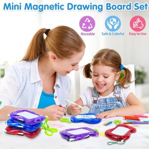 Mini Tableau Magnétique pour Enfants, 6 Couleurs, Effaçable, pour Dessin et Croquis, en Plastique, Porte-clés Sac à Dos, 4,5 Pouces, 5-7 Ans, Fête d'Anniversaire - Product Image 3