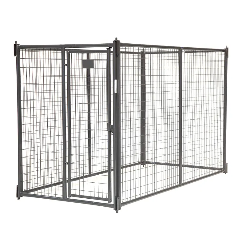 Canili per cani grandi gabbie per animali domestici da esterno in acciaio zincato metallo resistente al di fuori della cuccia per cani