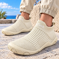 Chaussures de randonnée unisexes pour femmes et hommes, respirantes, en tricot, légères, avec amorti, antidérapantes, faciles à enfiler