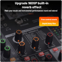 Console de mixage audio OTG portable 4 canaux en métal et plastique pour diffusion en direct sur téléphone portable, carte son professionnelle, table de mixage pour la maison