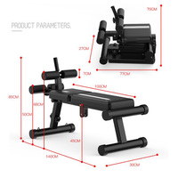 Banc de musculation pliable multifonctionnel LXY-N150, chaise d'exercice abdominale et de sit-up à domicile, banc de musculation pour presse à pectoraux