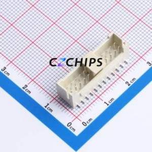 W200123K-24PW2421 Wire-to-Board Pin Header SMD,P=2mm Connector 2x12P 2mm Vertical Mount PHB - Product Image 1