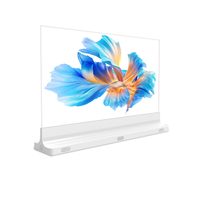 Pantalla OLED Transparente de Escritorio con 43% de Transparencia, Autoluminiscente, Tamaños de 30/55/77 Pulgadas, Ángulo de Visión de 178° para 2.1 4K UHD, Punto de Acceso WiFi