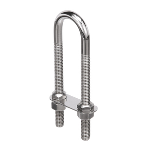 Крепежный U-образный болт для морских судов из нержавеющей стали 304 с гайками и пластинами - Product Image 3