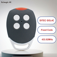 Télécommande de Clonage DITEC GOL4C en Gros d'Usine, Code Fixe 433MHz, 4 Canaux, Duplicateur Portable pour Ouvre-Porte de Garage