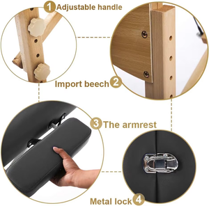 Tables De Massage Nuru professionnelles multi-fonction pliable beauté Spa lit De Massage du visage Portable cuir Camillas De Masajes - Product Image 5