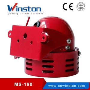 Sirène moteur miniature Winston MS-190 rouge AC220V 50/60Hz, cloche d'alarme métallique, certifiée CE, durable, garantie 1 an - Product Image 4