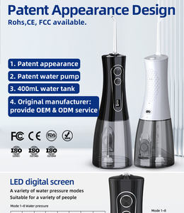 Gadget étanche IPX7 très vendu - 400 ml, rechargeable par USB-C <span class=keywords><strong>et</strong></span> mini, adapté aux voyages en avion, pour un irrigateur dentaire - Product Image 2