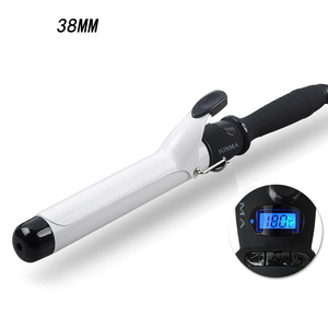 Fer à <span class=keywords><strong>friser</strong></span> en céramique ionique LCD, ensemble d'outils de coiffure pour <span class=keywords><strong>cheveux</strong></span> avec Rotation à 360 degrés - Product Image 6
