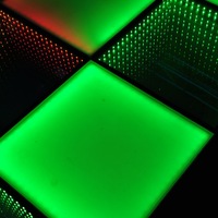 Lumière de sol LED RGB trois-en-un pour carrelage, indice de protection IP55, télécommande DMX512, résistante à la pluie, en verre trempé, pour piste de danse extérieure