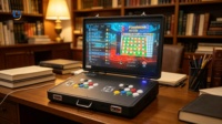 Console d'arcade Pandora Box élégante de 24 pouces, portable et pliable, pour 2 joueurs, station de jeux vidéo rétro pour la maison ou la mancave.