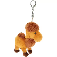 Charme suspendu en peluche porte-clés en peluche pendentif pour sac à main portefeuille sac à dos en peluche chameau porte-clés en peluche chameau porte-clés