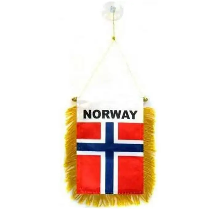 Высококачественный норвежский мини-баннер 6 ''x 4 'норвежский Вымпел 15x10 см мини-баннеры 4x6 дюймов на присоске вешалка