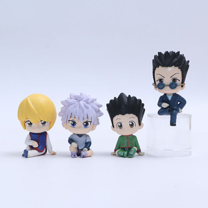 Set di 4 Action Figure Anime di <span class=keywords><strong>Killua</strong></span> Zoldyck, Statuette in Versione Q, Figurine per Auto, Blind Box - Product Image 3