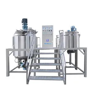 full production line cream lotion ointment cosmetics production machine