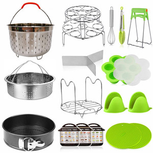 Panier de cuiseur à vapeur en acier inoxydable, <span class=keywords><strong>accessoires</strong></span> de cuiseur à vapeur instantané, vente en gros - Product Image 1