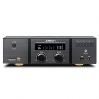 Amplificateur de son pour salon SHILE AV-2011B / Amplificateur de puissance Bluetooth à résistance fixe pour musique d'ambiance en salle de conférence