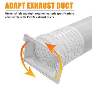 Portable 5.9 pouces/6 pouces ABS manuel Mobile unité de climatisation pièces de tuyau coupleur de tuyau d'échappement <span class=keywords><strong>adaptateur</strong></span> de fenêtre pour un usage domestique - Product Image 2